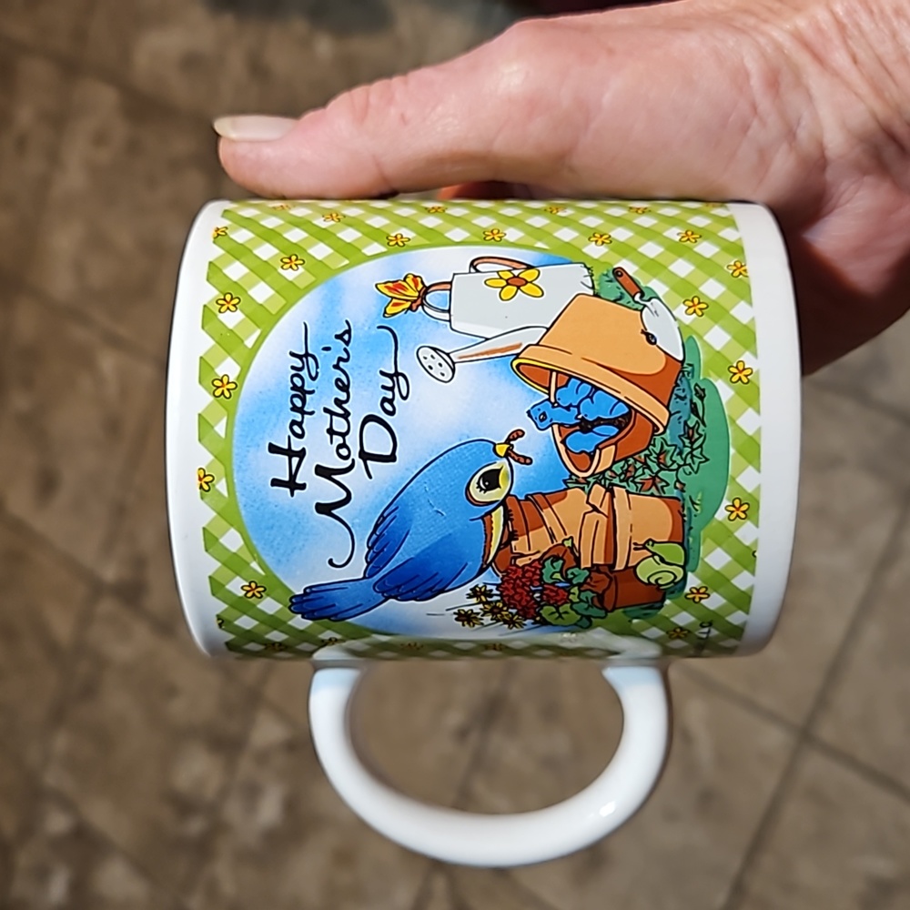 BETALLIC LLC HAPPY MOTHER'S DAY Bluebird Mother/Chicks Coffee Mug-NEW